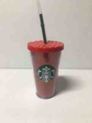 Starbucks Red Glitter Cold Cup 16 Oz 2016. New! Christmas Free Shipping - Sold on eBay Nov, 22nd 2018 for $14.99