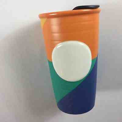 Starbucks Mug Color Block 2016 Travel Cup Ceramic Tumbler 10oz Coffee Drink NEW - Sold on eBay Nov, 21st 2018 for $23.70