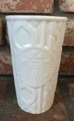Starbucks Coffee Siren Sweater 10 oz Travel Mug Tumbler 2016 Cable Knit NO LID - Sold on eBay Nov, 21st 2018 for $14.60