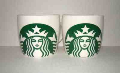 2 STARBUCKS Mermaid Siren LOGO Ceramic Coffee Mugs 14oz 2016 NEW - Sold on eBay Nov, 21st 2018 for $17.99