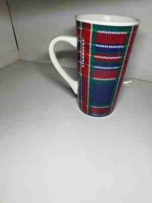 Starbucks 2017 Collection Blue Red White Green Plaid Mug Coffee Cup 16 oz  - Sold on eBay Nov, 23rd 2018 for $11.00
