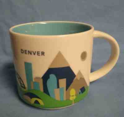 Starbucks Coffee YAH Mug 2017 DENVER Colorado You Are Here Cup 14 oz NWT  - Sold on eBay Nov, 22nd 2018 for $6.00