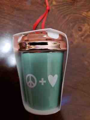 2017 Starbucks Peace And Love Tumblr Ornament - Sold on eBay Nov, 22nd 2018 for $3.00