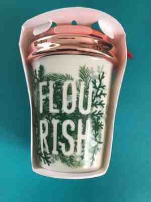 Starbucks 2017 Green Flourish Holiday Christmas Tree Ornament Tumbler - Sold on eBay Nov, 20th 2018 for $3.52