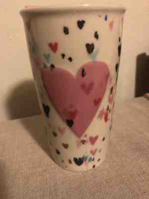 NEW Starbucks Love Is Love Ceramic Tumbler Traveler 2017 Cup Coffee Tea - Sold on eBay Nov, 20th 2018 for $12.00