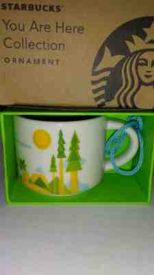 Starbucks Ornament cup 2017 California YAH You Are Here Mini mug Demitasse 2oz - Sold on eBay Nov, 20th 2018 for $16.95