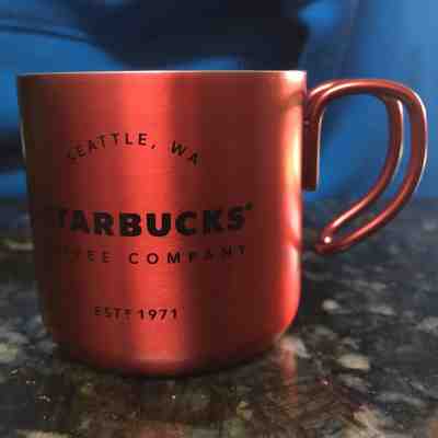 RED Starbucks Stainless steel Coffee Company Demi Mug 3 Oz Camping New 2017 wire - Sold on eBay Nov, 19th 2018 for $15.99