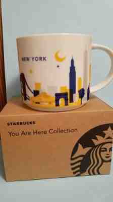 NEW NIB 2017 Starbucks NEW YORK NY NYC YAH You Are Here 14 oz COFFEE MUG - Sold on eBay Nov, 19th 2018 for $24.99