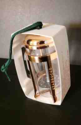 Starbucks French Coffee Press Ornament 2017 Christmas Holiday Bodum Original New - Sold on eBay Nov, 19th 2018 for $6.00