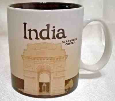 STARBUCKS COFFEE 2017 INDIA MUG 16 OZ - Sold on eBay Nov, 19th 2018 for $15.00