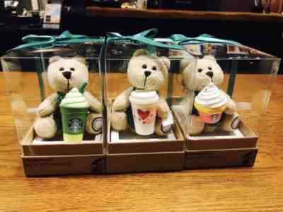 New Starbucks 2017 China Say it With Bearista Keychain Gift Box 3pcs - Sold on eBay Nov, 19th 2018 for $69.99