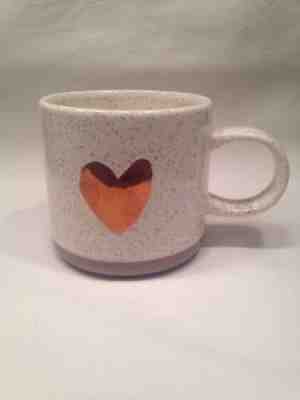 Starbucks Coffee Cup 2017 Rose Gold Heart Valentines Day Ceramic Mug 12 oz. - Sold on eBay Nov, 18th 2018 for $21.49