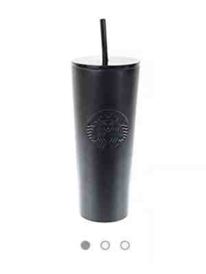 STARBUCKS TUMBLER 2018 HOT & COLD CUP BLACK MATTE STAINLESS STEEL TRAVEL 24 oz - Sold on eBay Nov, 23rd 2018 for $42.50