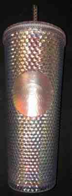 Starbucks 2018 Holiday Iridescent Rainbow Glitter Tumbler Traveler Cold Cup - Sold on eBay Nov, 23rd 2018 for $19.50