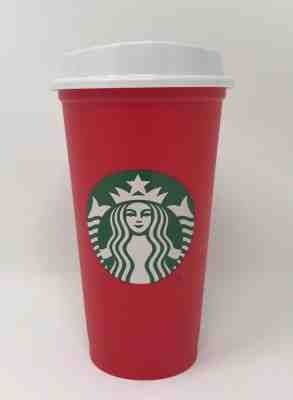 2018 Starbucks Holliday Red Reusable Travel Cup - (Grande 16 Oz) Cup - Sold on eBay Nov, 23rd 2018 for $6.99