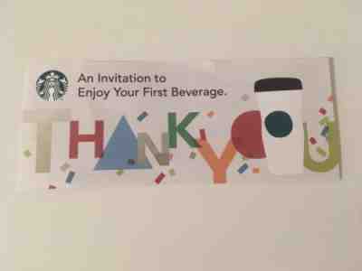 Starbucks Japan Free Drink Voucher Coupon Certificate 2018 - Sold on eBay Nov, 22nd 2018 for $3.50