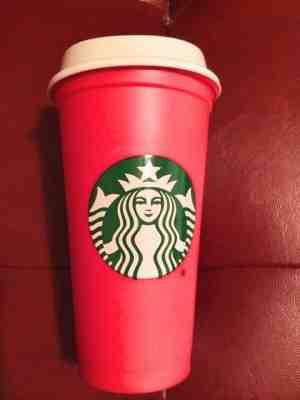 Starbucks Reusable 16oz Cup Red with Lid - Holiday 2018 Collection -  NEW - Sold on eBay Nov, 22nd 2018 for $9.00