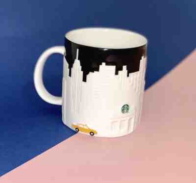 Starbucks New York Coffee Mug Cup skyline  Limited edition Yellow Taxi Skyline  - Sold on eBay Nov, 24th 2018 for $24.99
