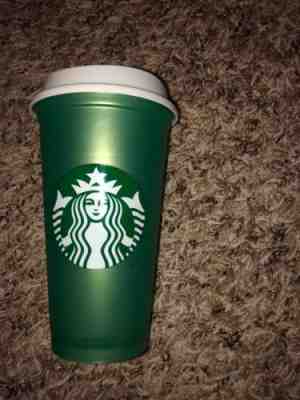 Starbucks Reusable Cup (green shimmer; limited edition) 16 oz - Sold on eBay Nov, 23rd 2018 for $3.00