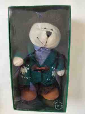 2016 Starbucks Limited Edition Christmas Green Sweater Bearista Teddy Bear Plush - Sold on eBay Nov, 18th 2018 for $8.74