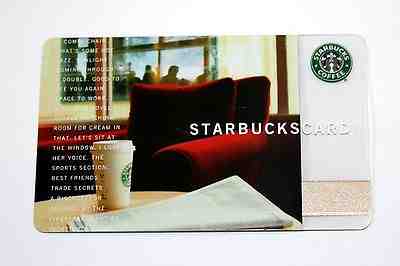 2004 STARBUCKS "RED COMFY CHAIR" CARD LIMITED EDITION -  Series 60 - RARE HTF - Sold on eBay Nov, 12th 2018 for $6.50