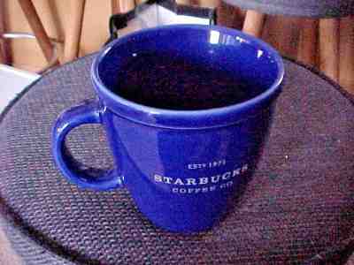 New in Box " 1971 " Starbucks Mug Cobalt Blue  16 oz. - Sold on eBay Nov, 24th 2018 for $15.00