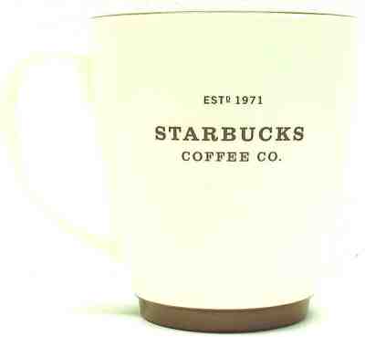 2006 Starbucks Coffee EST 1971 mug  brown  trim  4.6" tall  16 OZ  Lightly  used - Sold on eBay Nov, 24th 2018 for $14.00