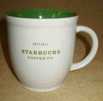 Starbucks Coffee Company Est 1971 Mug Cup White 2007  - Sold on eBay Nov, 22nd 2018 for $7.99