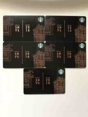 NEW Starbucks Seattle 1971 / Milano 2018 Gift Card -never swiped  - Sold on eBay Sep, 16th 2018 for $4.00