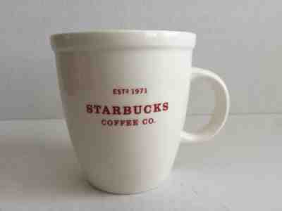 STARBUCKS COFFEE MUG Cup Abbey Est. 1971 Red 18oz RARE EUC, Free-Ship - Sold on eBay Sep, 16th 2018 for $23.95