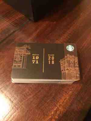 NEW Starbucks Seattle 1971 / Milano 2018 Gift Card Lot Of 25 Cards - Sold on eBay Sep, 14th 2018 for $17.05