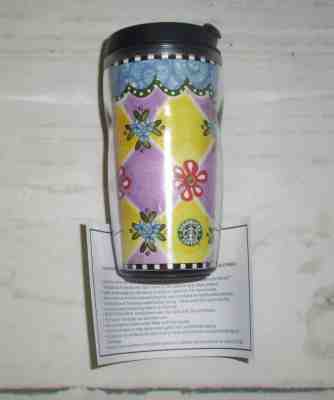 NEW 2003 Starbucks Barista Curved Sensory 8 Oz Springtime Kids Travel Tumbler  - Sold on eBay Nov, 24th 2018 for $7.99