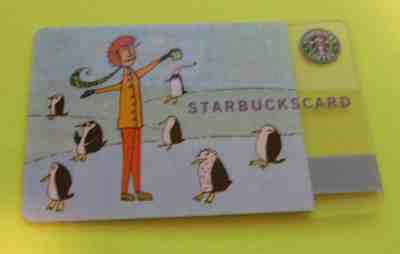 RARE HTF STARBUCKS 2003 Original Christmas Holiday PENGUIN GAMES Card *MINT* - Sold on eBay Oct, 10th 2018 for $10.49