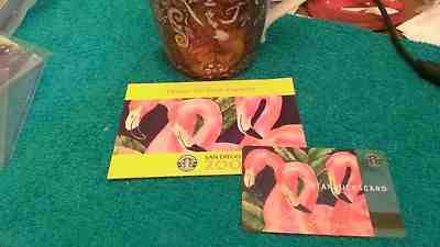 ZOO TIME! Nr Mint STARBUCKS 2003 San Diego ZOO Gift Card w/Mint Matching Sleeve