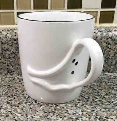 Starbucks 2003 Barista Halloween Ghost Coffee Mug 3D Handle Tea Cup  - Sold on eBay Oct, 7th 2018 for $9.99