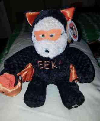 STARBUCKS HALLOWEEN EEK BLACK BAT BEARISTA BEAR STUFFED ANIMAL 2003 PLUSH NEW - Sold on eBay Oct, 5th 2018 for $9.95