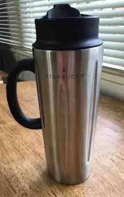 2003 Starbucks Barista 16oz Stainless Steel Solo French Coffee Press Travel Mug - Sold on eBay Oct, 5th 2018 for $11.47