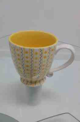 2003 Starbucks Coffee Company Barista Yellow W / Dots & Stripe Coffee Large Mug - Sold on eBay Oct, 4th 2018 for $18.90
