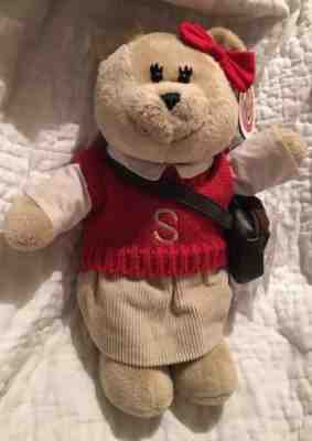 *STARBUCKS*34th Ltd Ed*2004 School Girl Prep Sweater Plush Teddy Bear*Book Bag* - Sold on eBay Nov, 9th 2018 for $6.50