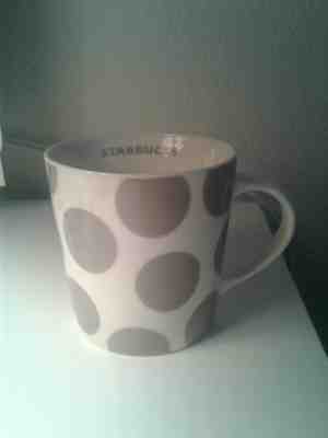 Starbucks Coffee 2005 Gray Polka Dot Large Mug 16 oz Collectible - Sold on eBay Nov, 24th 2018 for $10.00