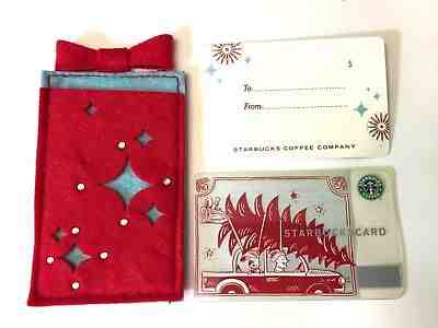 Rare Starbucks Card 2005 CHRISTMAS TREE & Sleeve Holder NEW - Sold on eBay Nov, 10th 2018 for $3.99