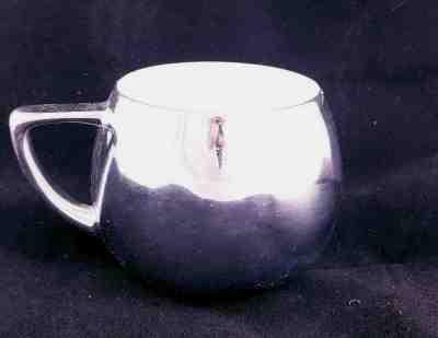 2 STARBUCKS 14oz SHINY METALLIC MIRROR 2013 COFFEE MUG cup ceramic round chrome - Sold on eBay Nov, 24th 2018 for $11.40