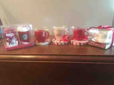 Lot of 5 Starbucks Christmas Ornaments 2002 - 2007 ABBEY Mini & II, Wish, Travel - Sold on eBay Nov, 13th 2018 for $61.00