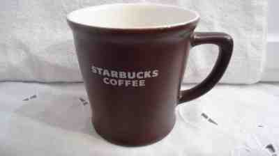 Starbucks Mug Large Chocolate Brown Cream Logo 2008 16 Oz Ceramic - Sold on eBay Nov, 23rd 2018 for $9.99