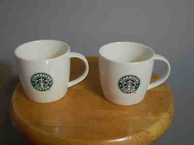  Starbucks 2008 New Bone China 12 OZ  Mugs with Mermaid Logo -2008 - Set Of 2 - Sold on eBay Nov, 23rd 2018 for $15.00