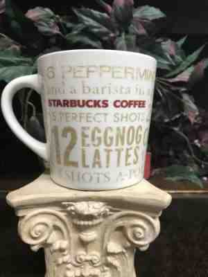 STARBUCKS Coffee 2008 Twelve Days of Christmas 14 oz Mug Cup Star Bucks - Sold on eBay Nov, 6th 2018 for $3.50