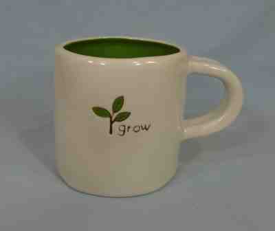 Starbucks Coffee Cup Mug Grow Hand Painted 10 oz c 2008 - Sold on eBay Nov, 5th 2018 for $3.47