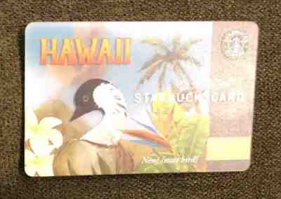 Hawaii State Nene Bird (state bird) 2008 Collectible Starbucks Gift Card - Sold on eBay Nov, 5th 2018 for $7.25