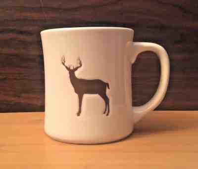 Starbucks Coffee Cup Mug 2008 Deer/Buck/Elk with Antlers - Embossed/Etched  - Sold on eBay Nov, 4th 2018 for $19.95