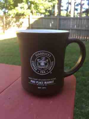 Starbucks Pike Place Market 16 oz Coffee Mug Brown Split Tail Mermaid 2008 . - Sold on eBay Nov, 4th 2018 for $7.50